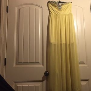 Yellow prom dress